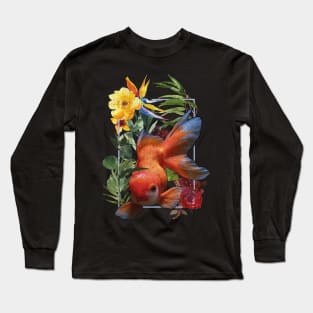 Koi Floral Long Sleeve T-Shirt